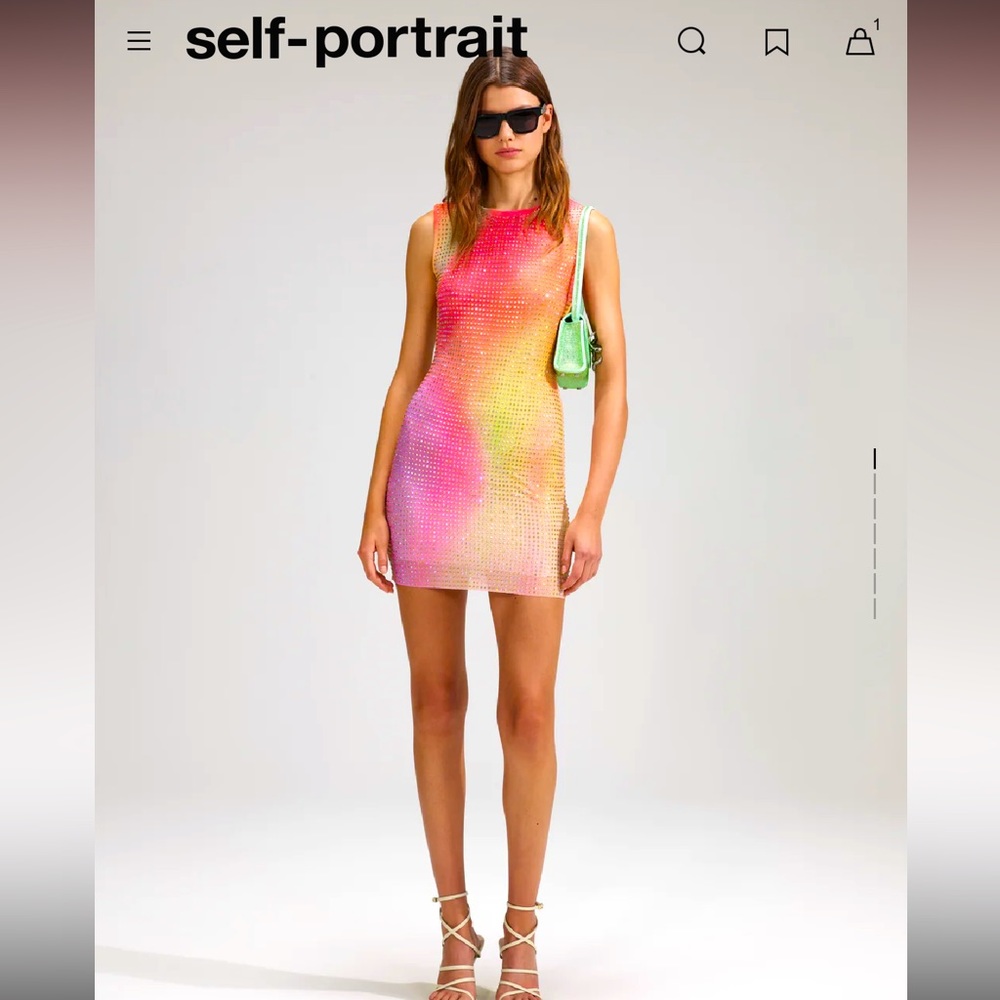 Self-portrait mini dress